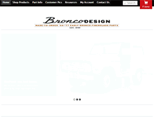 Tablet Screenshot of broncodesign.com